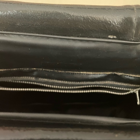 ❌ SOLD ❌ Vintage Floral Tapestry Carpet Hand Bag Black - Picture 8 of 9